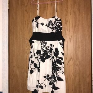 Black and white cute casual dress WITH POCKETS